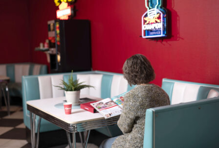 cafédelen i butiken hos Hedemora Däck & Bilservice